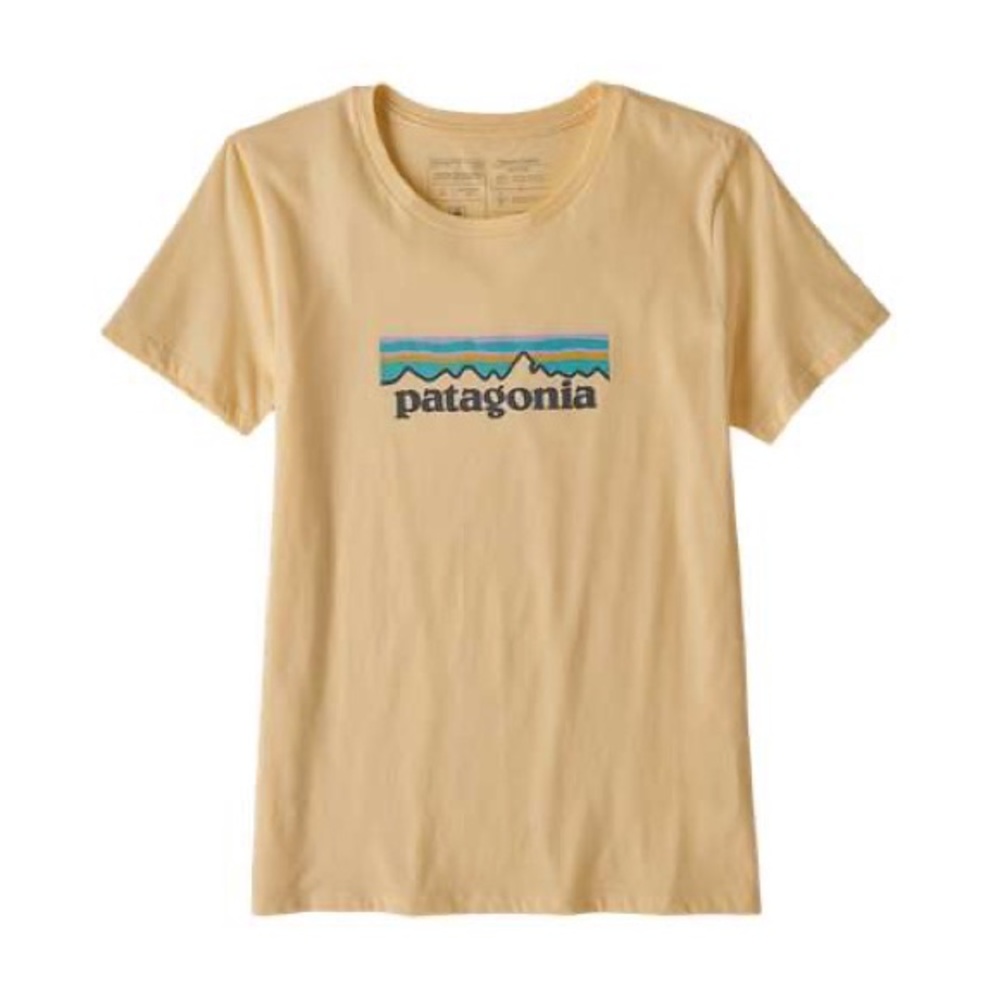 Patagonia logo organic womens crewneck tshirt